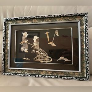 Christmas gift Unique Chinese Fishskin Art